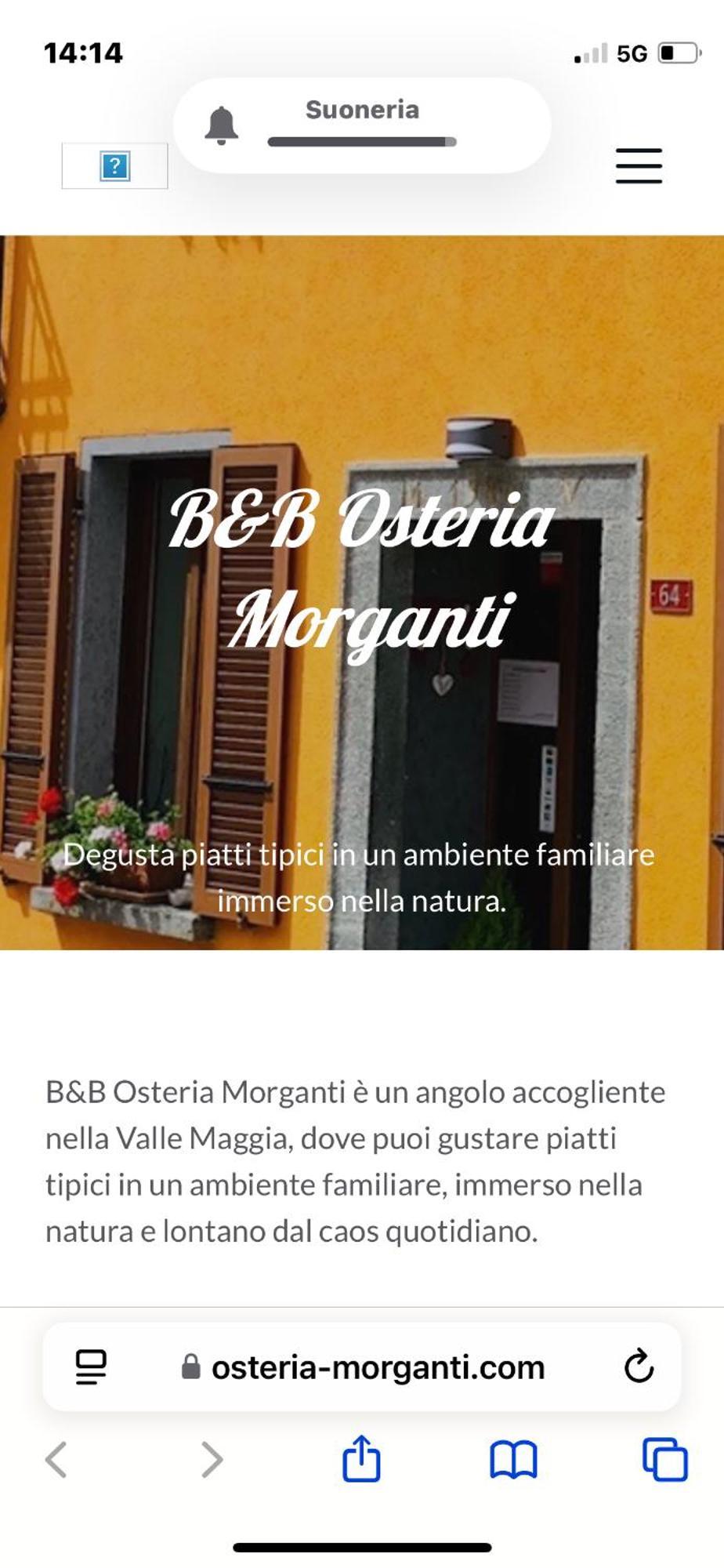 B&B Osteria Morganti Someo 외부 사진